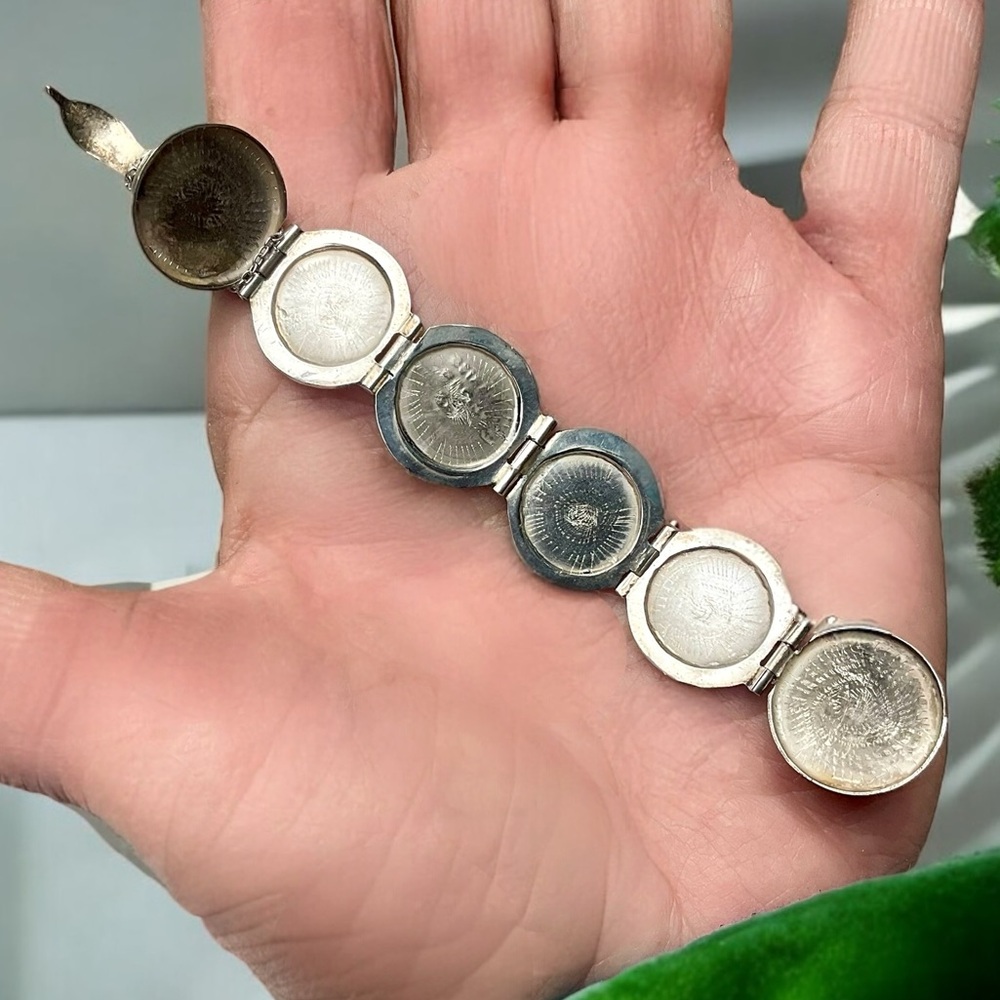 🌺Vintage Taxco Accordion Sphere Locket Necklace - Picture 6 of 15